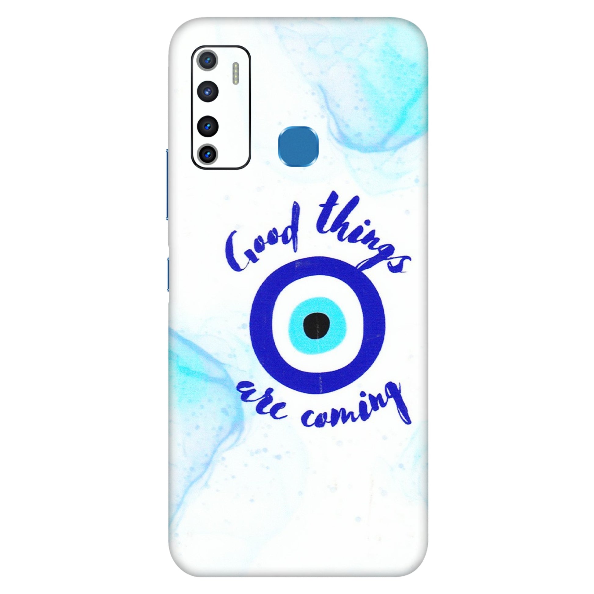 INFINIX Phone Skins (All Models) - Evil Eye Good Things Are Coming - 3D Embossed Finish (L-322) Infinix Hot 9