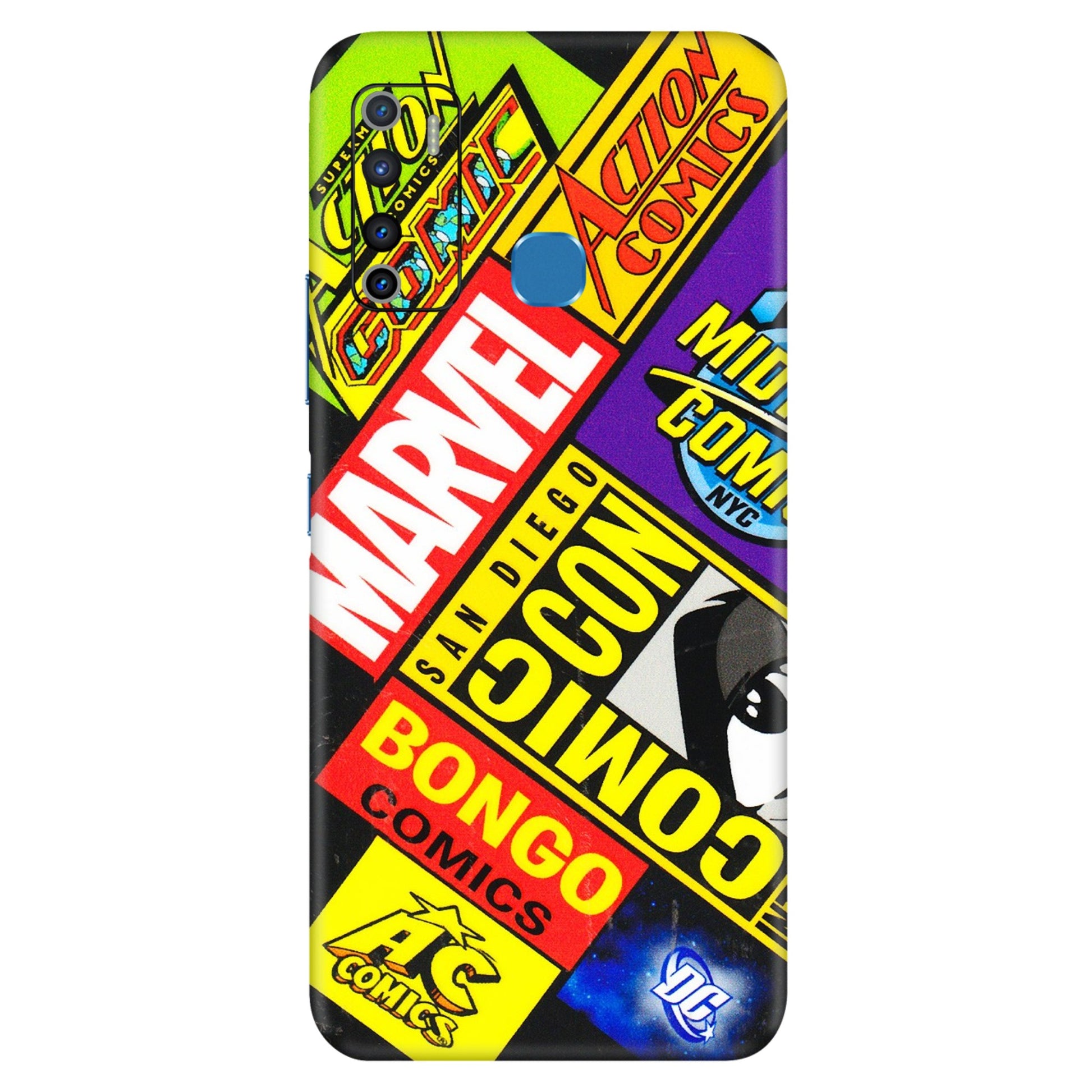 INFINIX Phone Skins (All Models) - Bongo Comic Con - 3D Embossed Finish (L-325) Infinix Hot 9