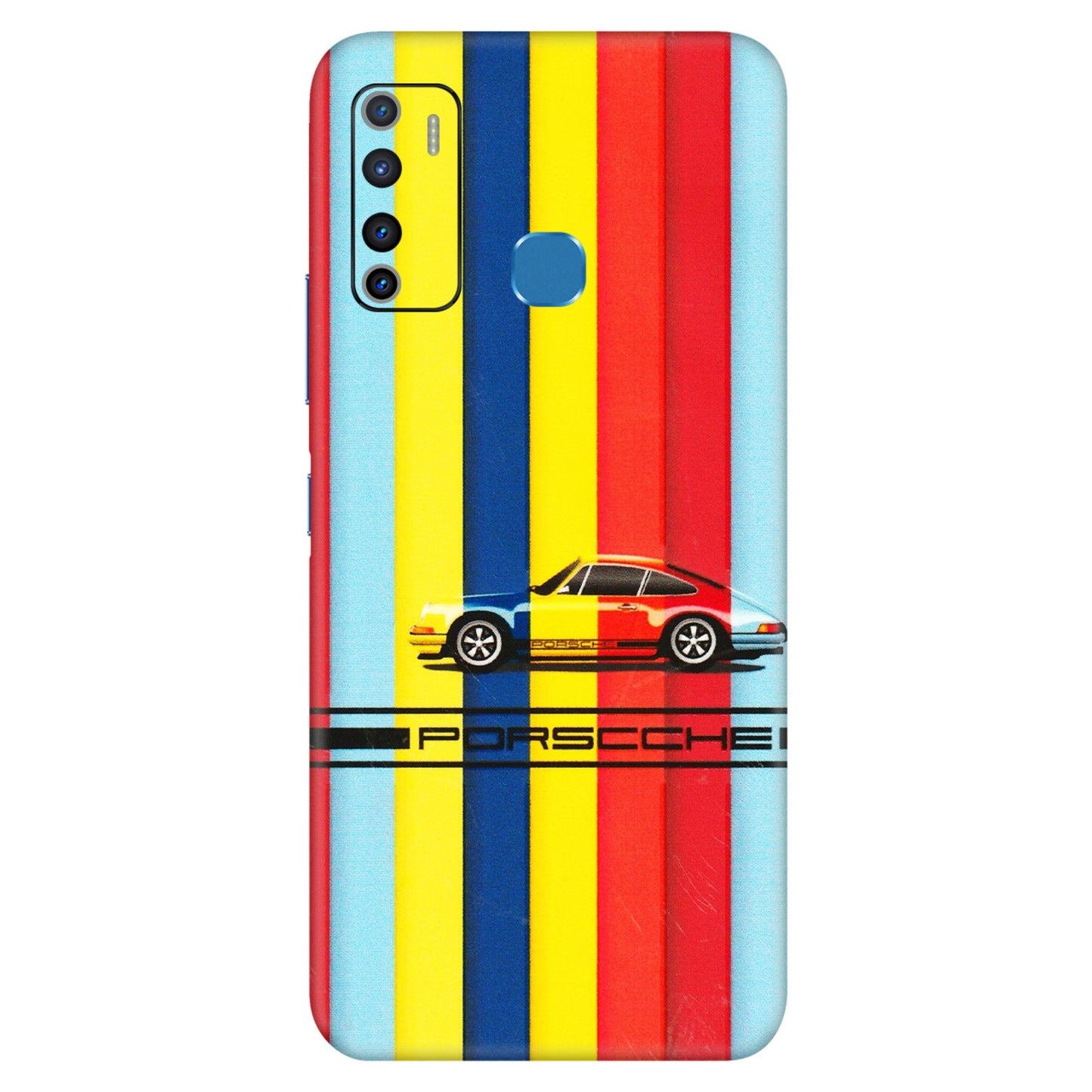 INFINIX Phone Skins (All Models) - Multicolour Porche - 3D Embossed Finish (L-39) Infinix Hot 9