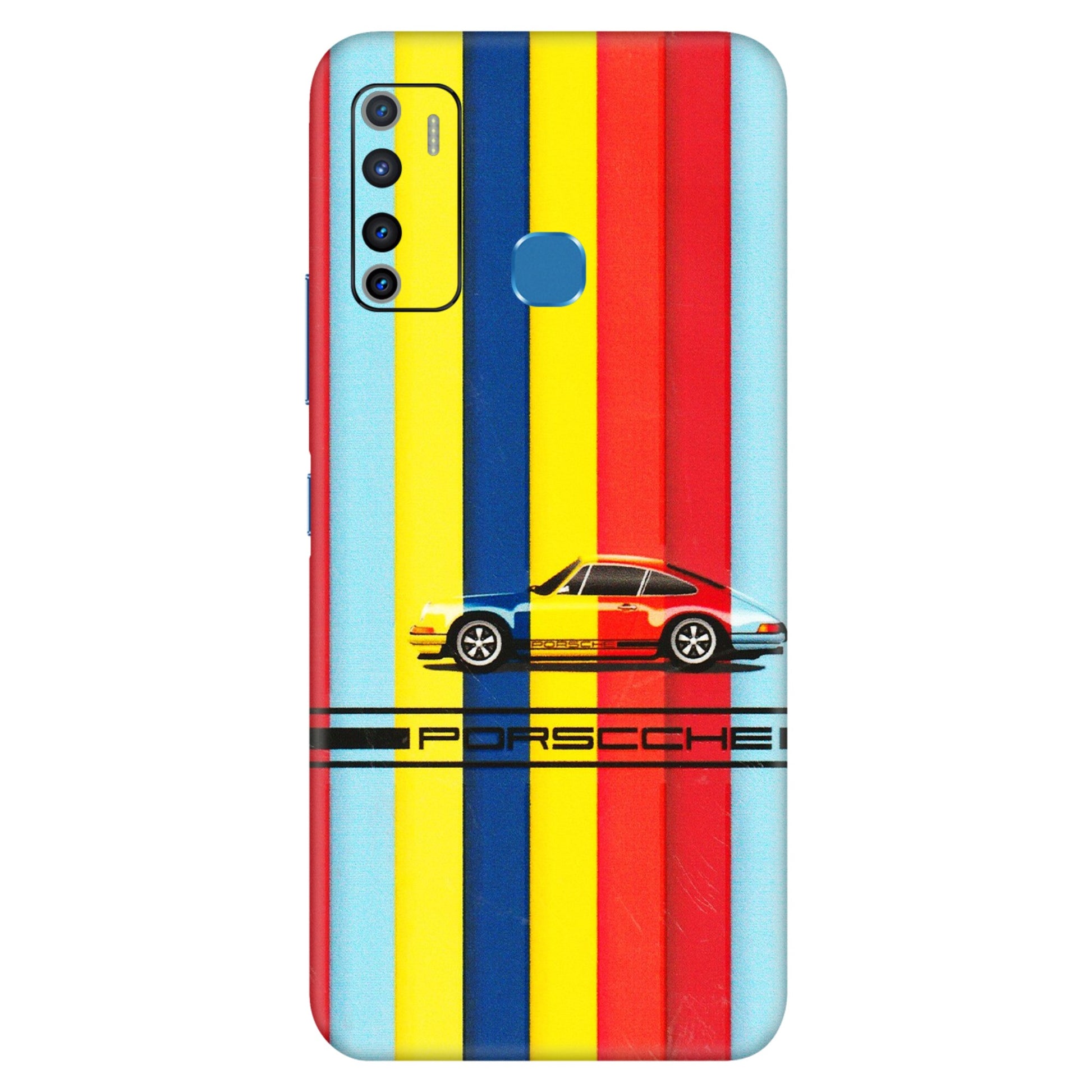 INFINIX Phone Skins (All Models) - Multicolour Porche - 3D Embossed Finish (L-39) Infinix Hot 9