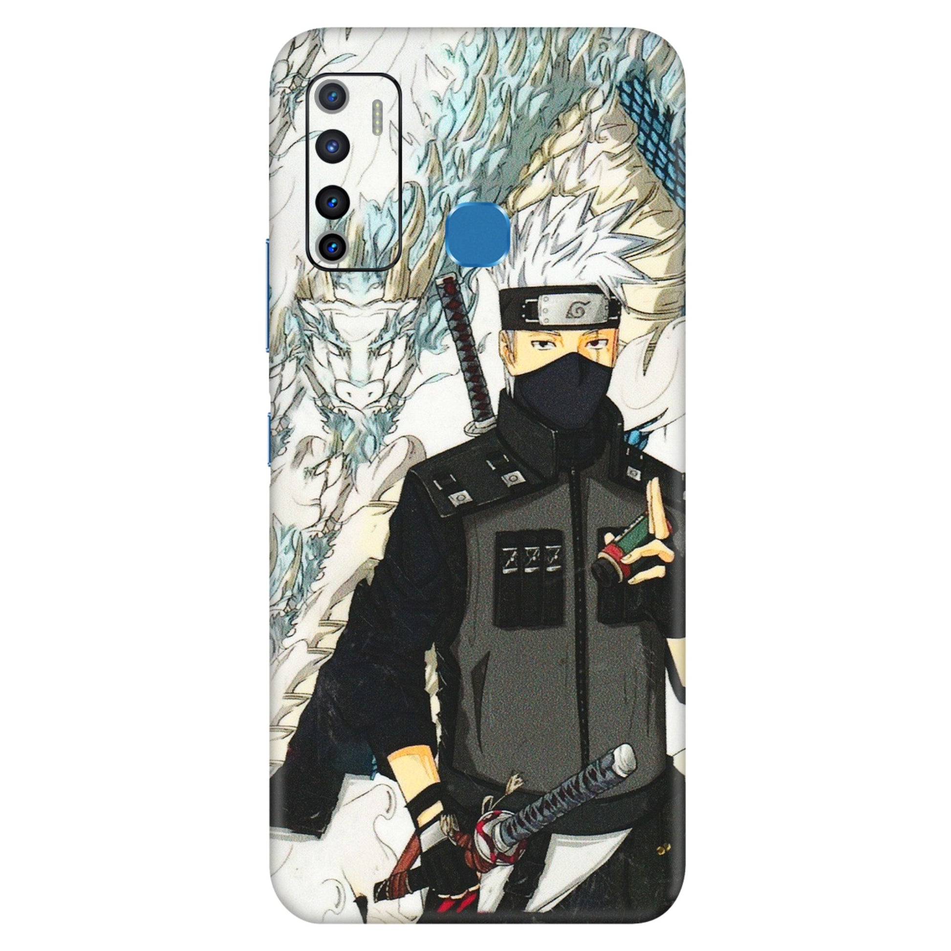 INFINIX Phone Skins (All Models) - Kakashi Hatake Naruto Anime - 3D Embossed Finish (L-46) Infinix Hot 9