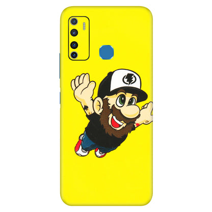 INFINIX Phone Skins (All Models) - Flying Beardo - 3D Embossed Finish (L-60) Infinix Hot 9