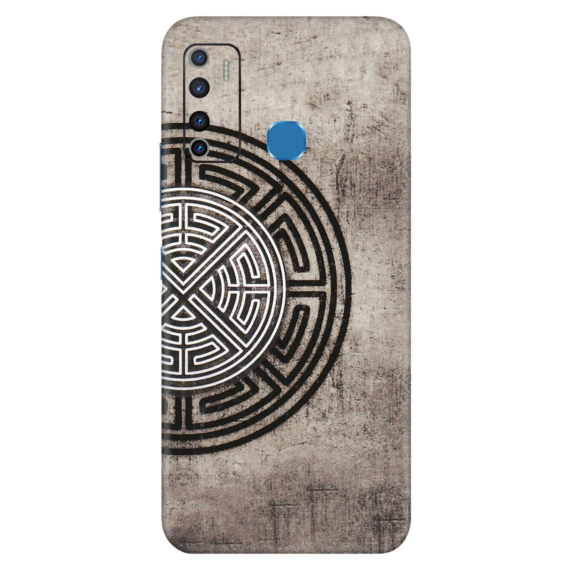 INFINIX Phone Skins (All Models) - Mysterious Circular Design - 3D Embossed Finish (L-63) Infinix Hot 9