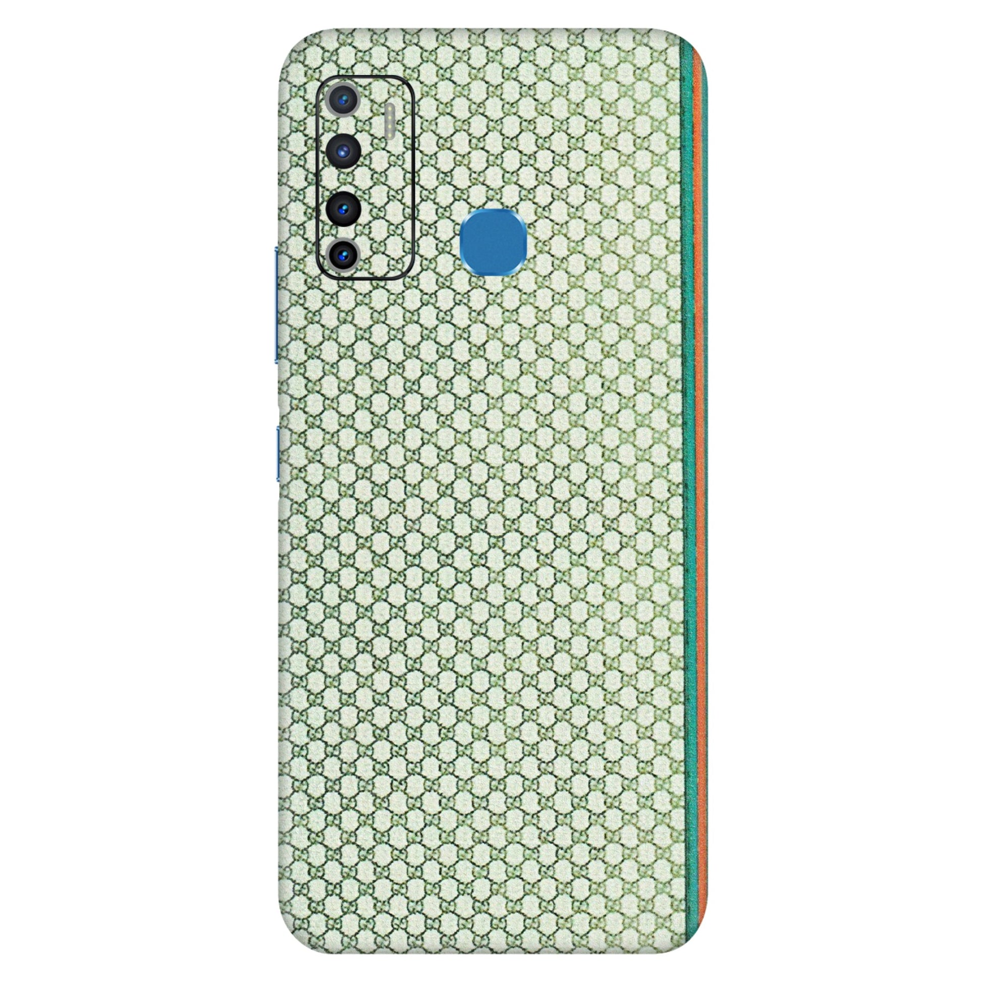 INFINIX Phone Skins (All Models) - Gucci Fabric Pattern - 3D Embossed Finish (L-73) Infinix Hot 9