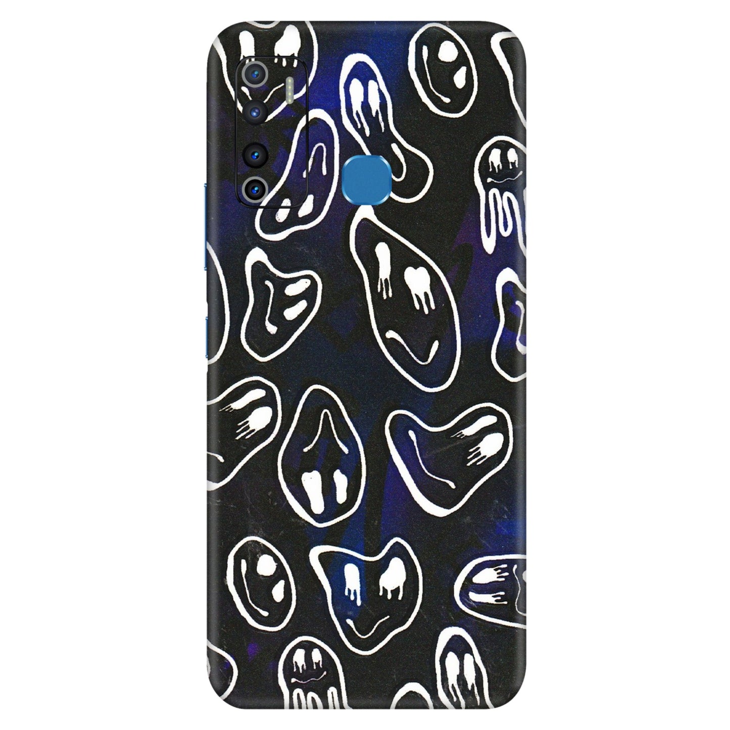 INFINIX Phone Skins (All Models) - Distorted Smileys - 3D Embossed Finish (L-92) Infinix Hot 9
