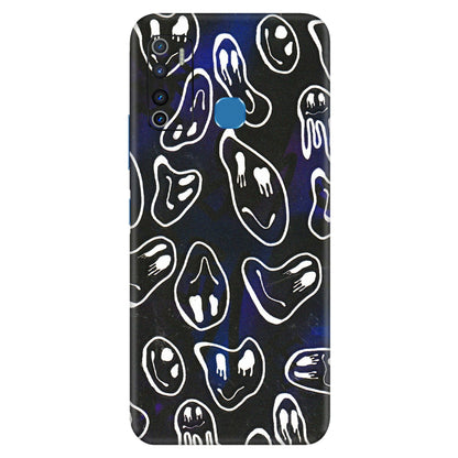INFINIX Phone Skins (All Models) - Distorted Smileys - 3D Embossed Finish (L-92) Infinix Hot 9