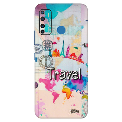 INFINIX Phone Skins (All Models) - Travel The Wonders - Matte Finish (M-108) Infinix Hot 9