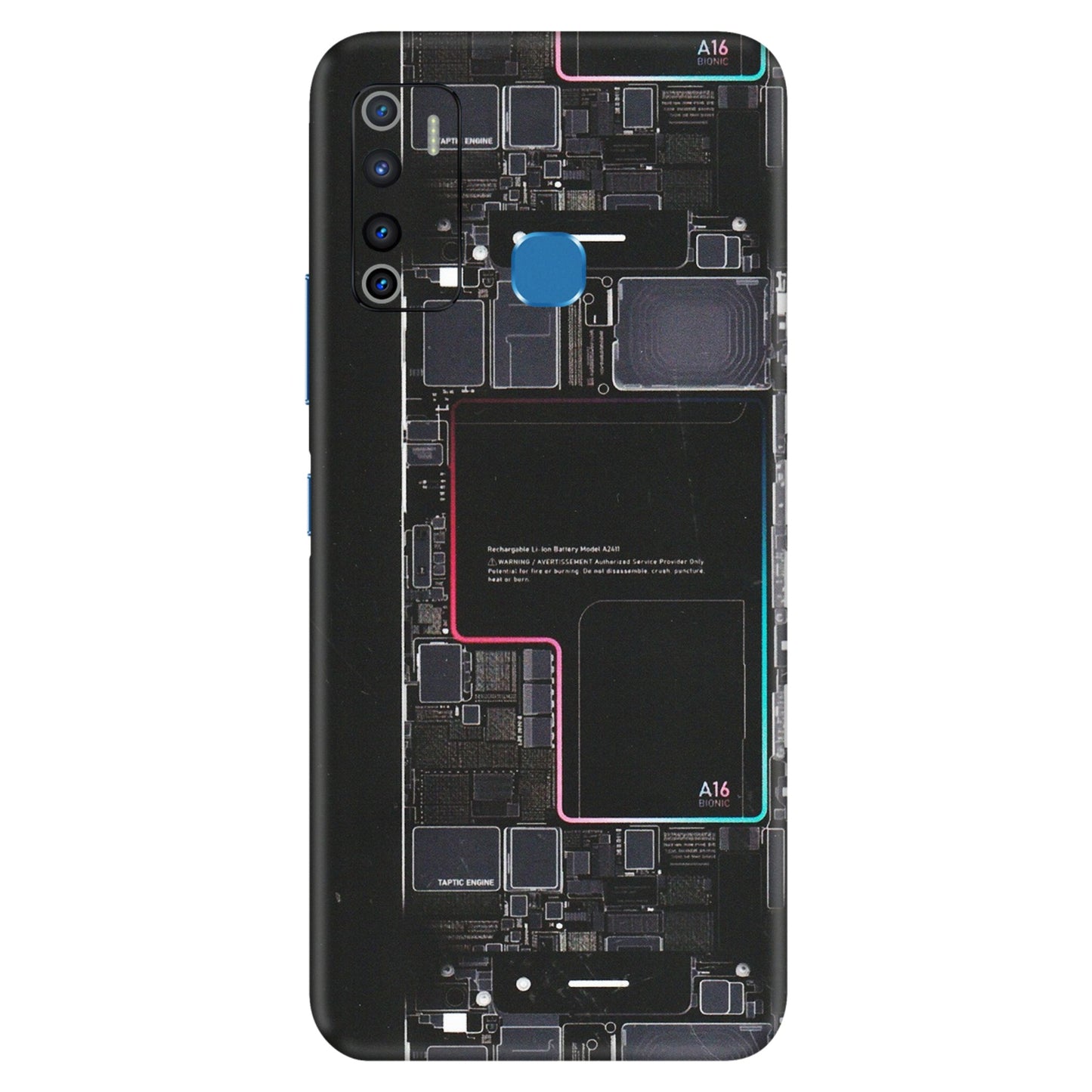 INFINIX Phone Skins (All Models) - Motherboard Circuit Layout - Matte Finish (M-117) Infinix Hot 9