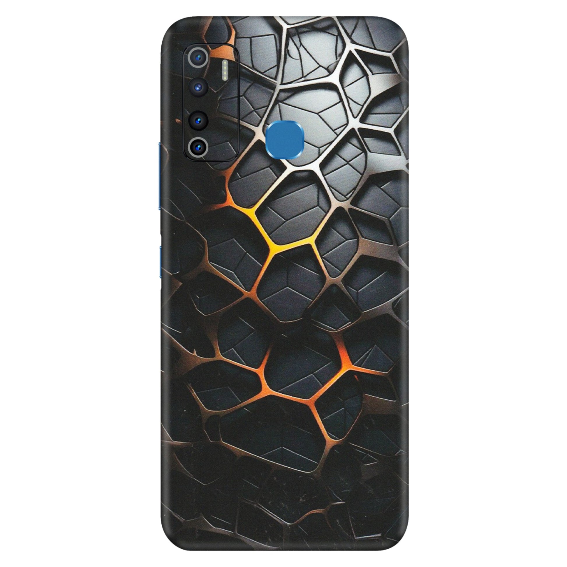 INFINIX Phone Skins (All Models) - New Abstract Graphite Tiles - Matte Finish (M-130) Infinix Hot 9
