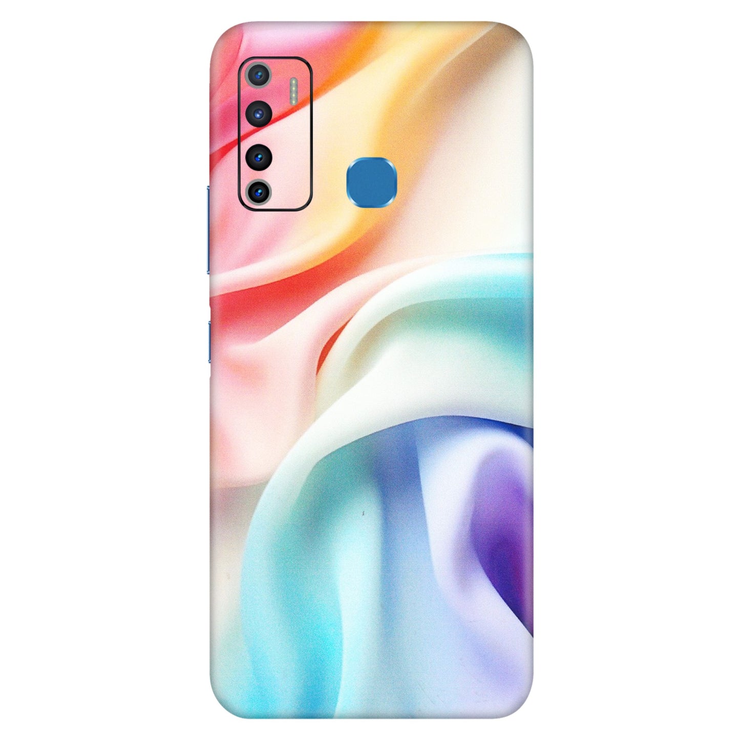 INFINIX Phone Skins (All Models) - Colourful Silk Cloth - Matte Finish (M-165) Infinix Hot 9