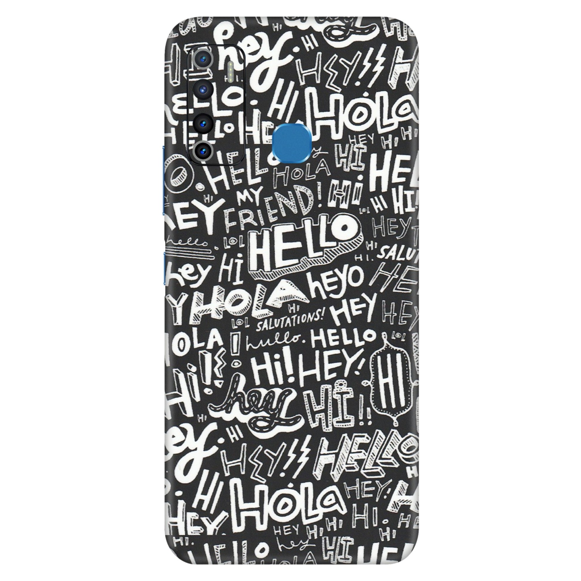 INFINIX Phone Skins (All Models) - Hi Hello Doodles - Matte Finish (M-25) Infinix Hot 9
