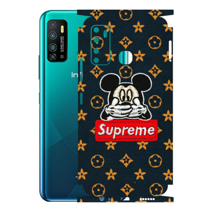 INFINIX Phone Skins (All Models) - Mickey Supreme - Matte Finish (M-83) Infinix Hot 9