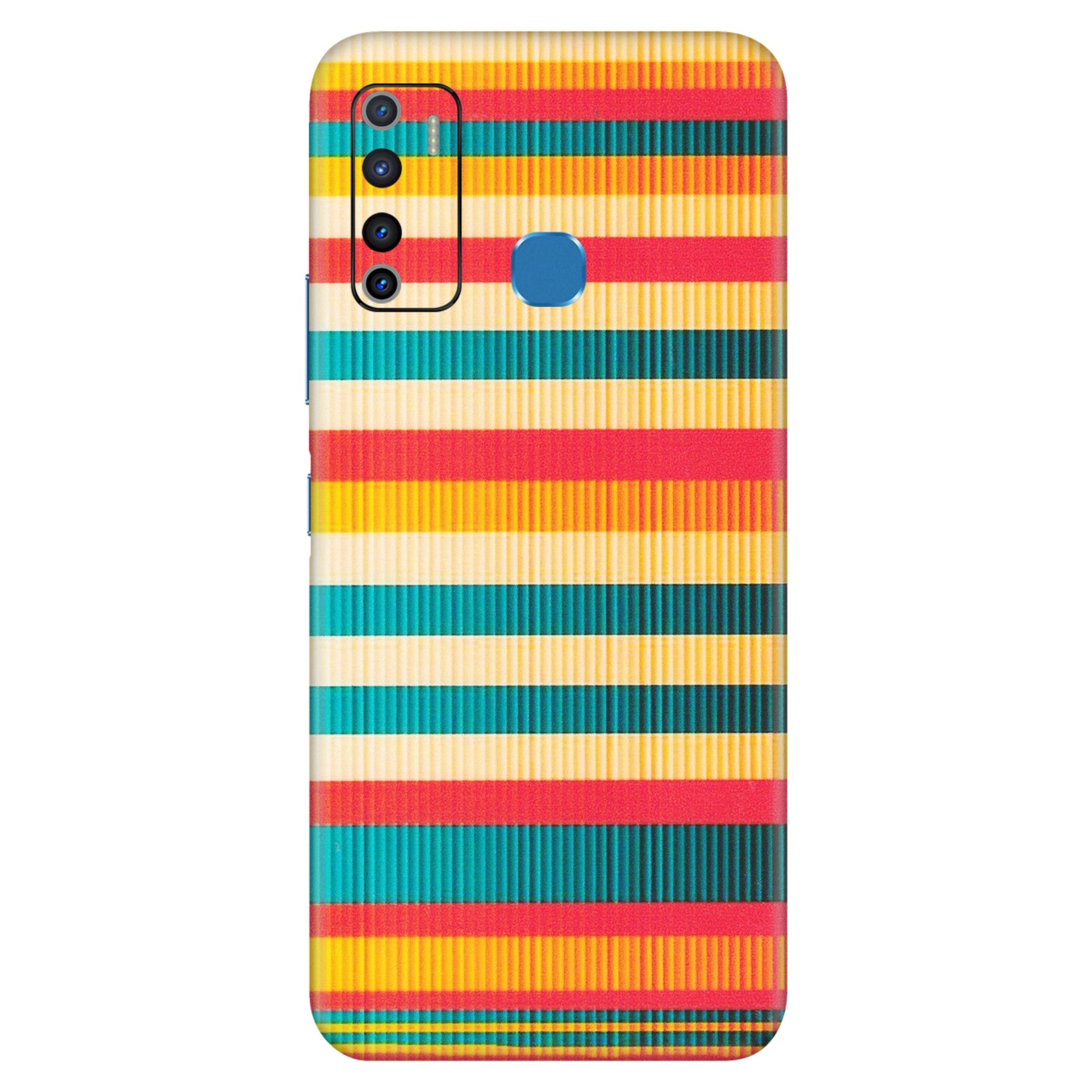 INFINIX Phone Skins (All Models) - Colourful Stripes Soothing Effect - Matte Finish (M-86) Infinix Hot 9
