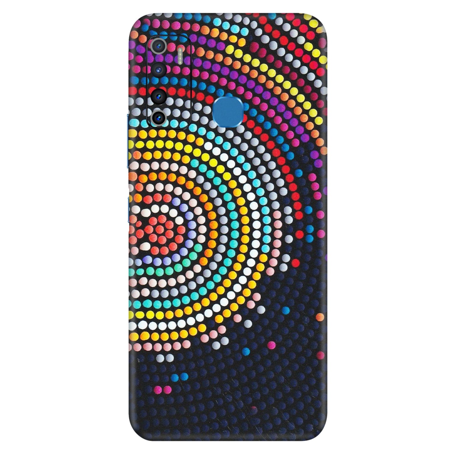 INFINIX Phone Skins (All Models) - Rainbow Dot Mandala - Matte Finish (M-97) Infinix Hot 9