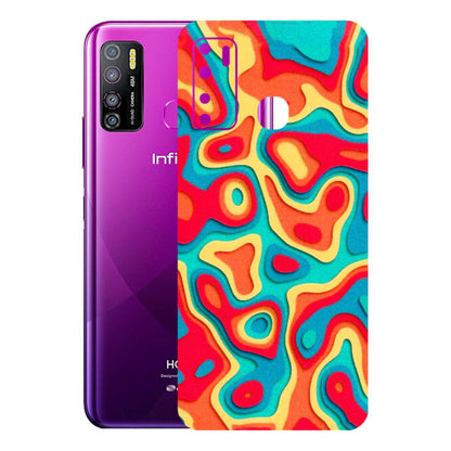 INFINIX Phone Skins (All Models) - Abstract Swirl - 3D Embossed Finish (L-150) Infinix Hot 9 PRO