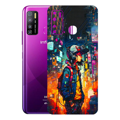 INFINIX Phone Skins (All Models) - Street Anime Guy - 3D Embossed Finish (L-158) Infinix Hot 9 PRO