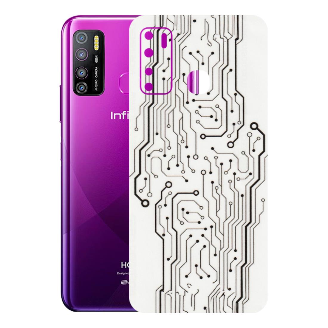 INFINIX Phone Skins (All Models) - Tech Circuits - Transparent Finish (T-03) Infinix Hot 9 PRO