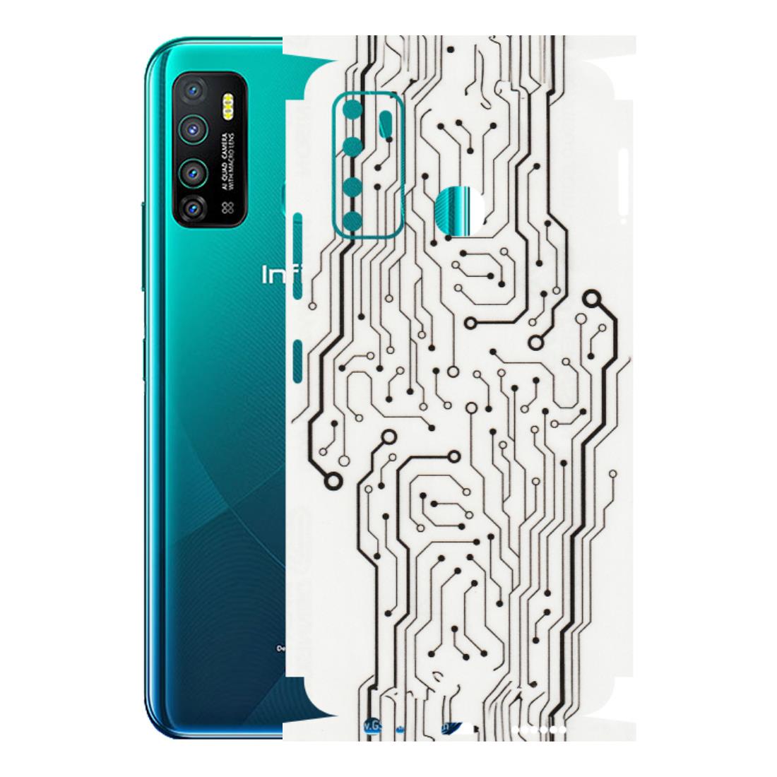 INFINIX Phone Skins (All Models) - Tech Circuits - Transparent Finish (T-03) Infinix Hot 9