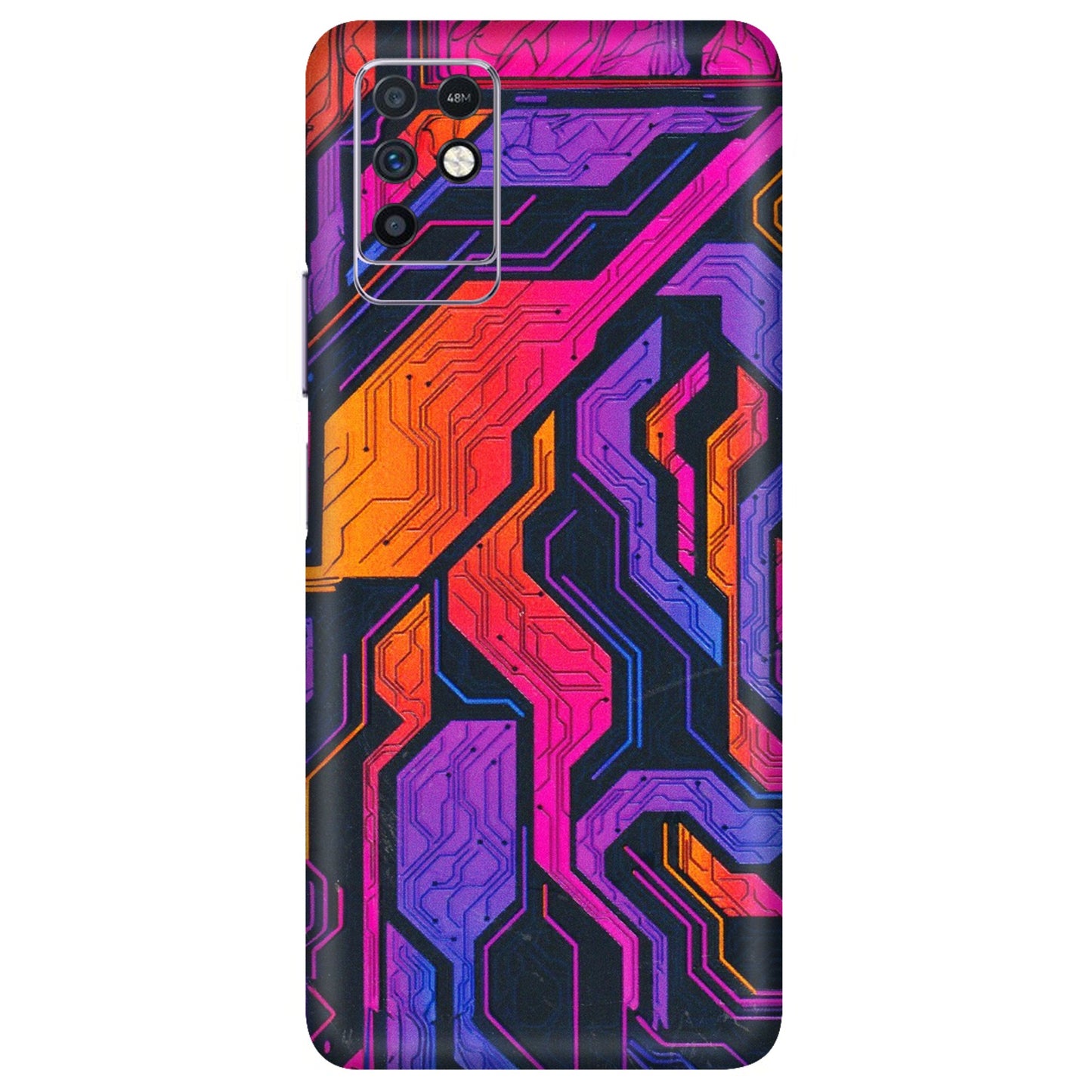 INFINIX Phone Skins (All Models) - Tech Circuits Futuristic - 3D Embossed Finish (L-07) Infinix Note 10