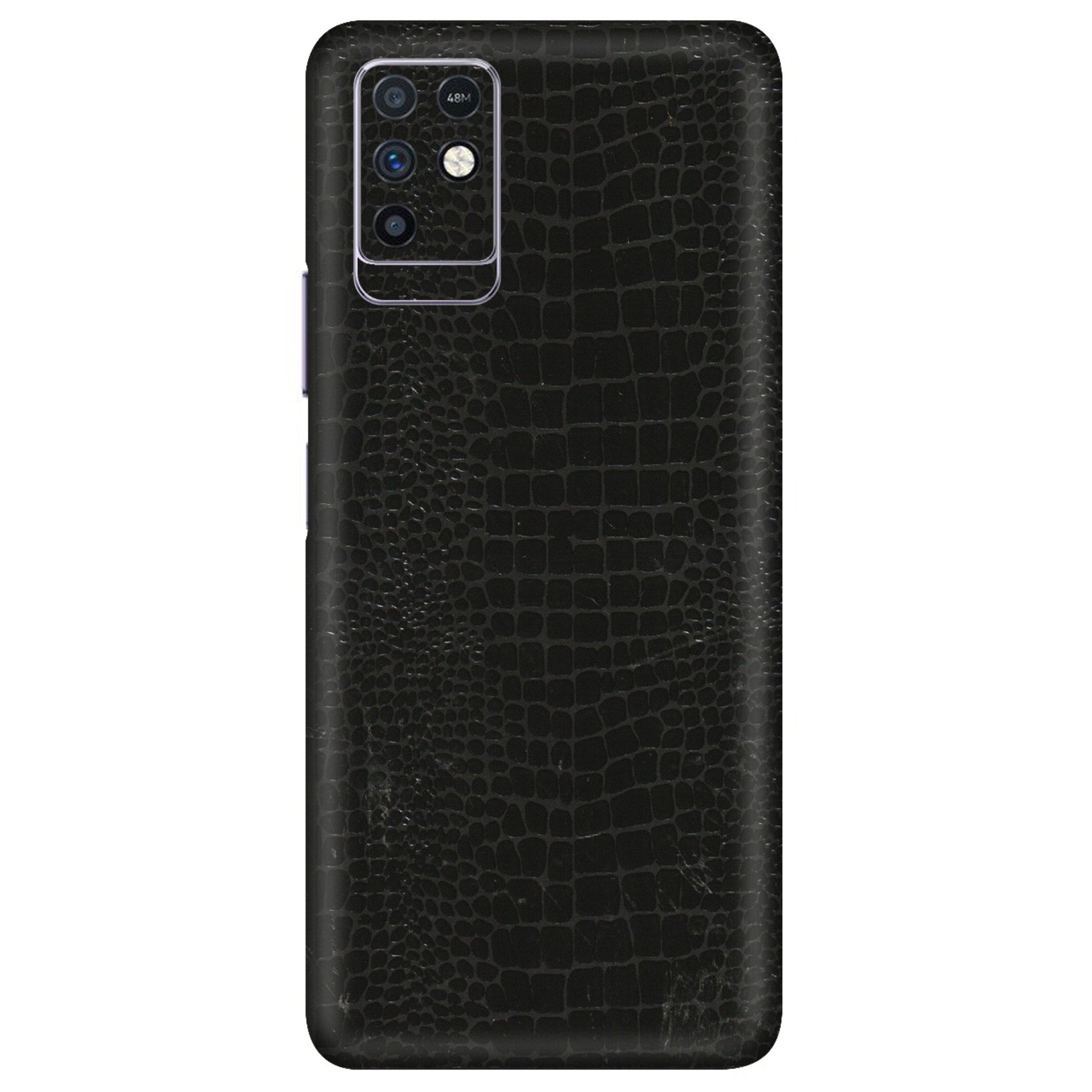 INFINIX Phone Skins (All Models) - Snake Leather Black - 3D Embossed Finish (L-107) Infinix Note 10
