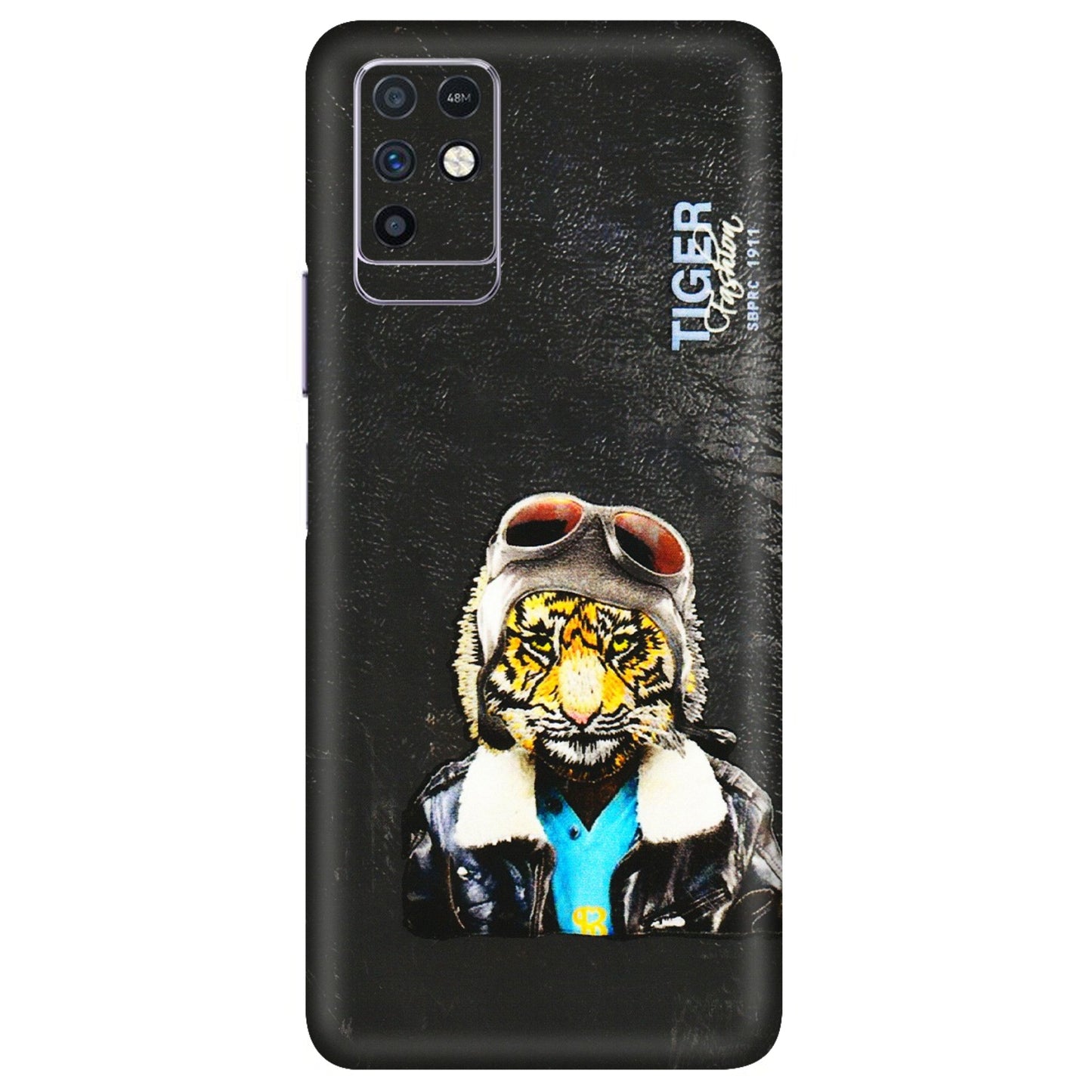 INFINIX Phone Skins (All Models) - Rider Tiger - 3D Embossed Finish (L-113) Infinix Note 10