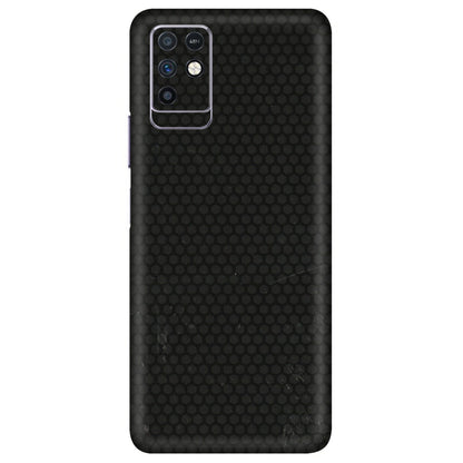 INFINIX Phone Skins (All Models) - Black honeycomb - 3D Embossed Finish (L-114) Infinix Note 10