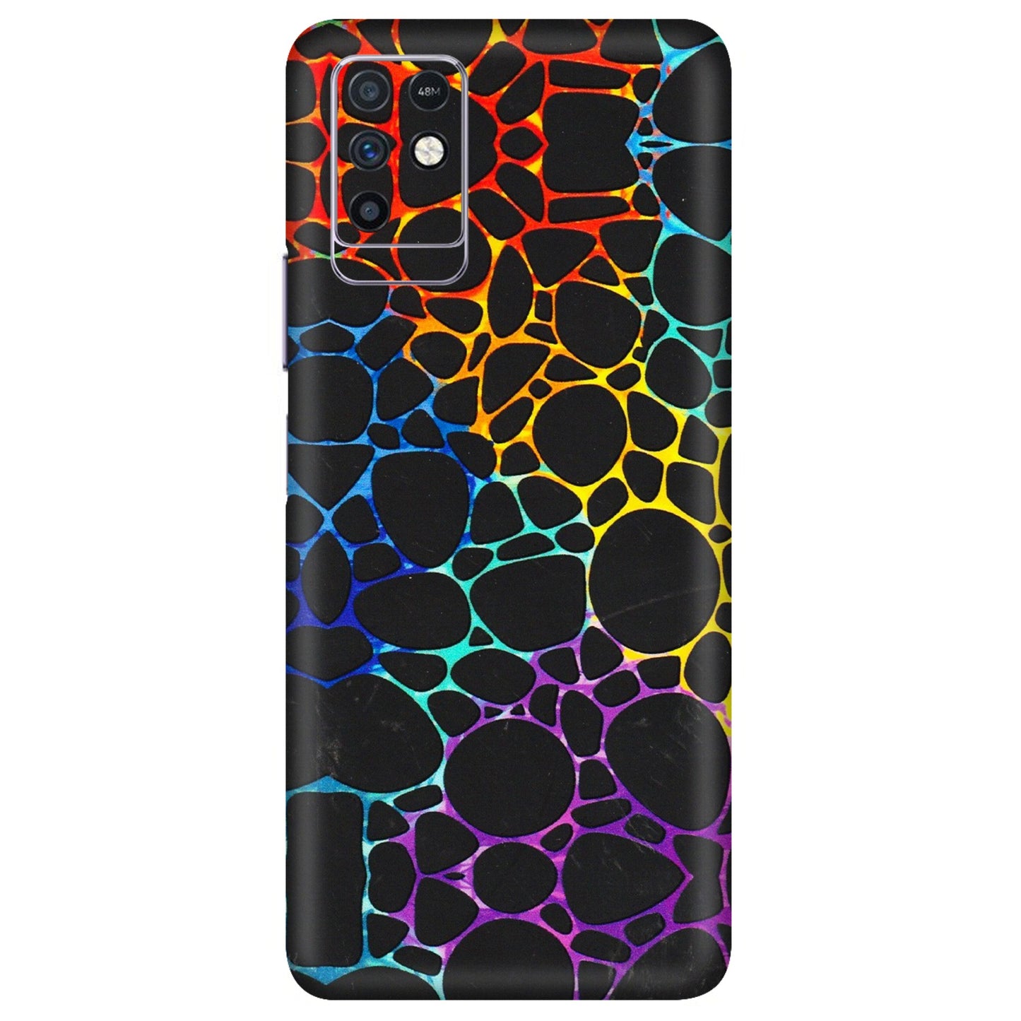 INFINIX Phone Skins (All Models) - Abstract Art MultiColour - 3D Embossed Finish (L-133) Infinix Note 10