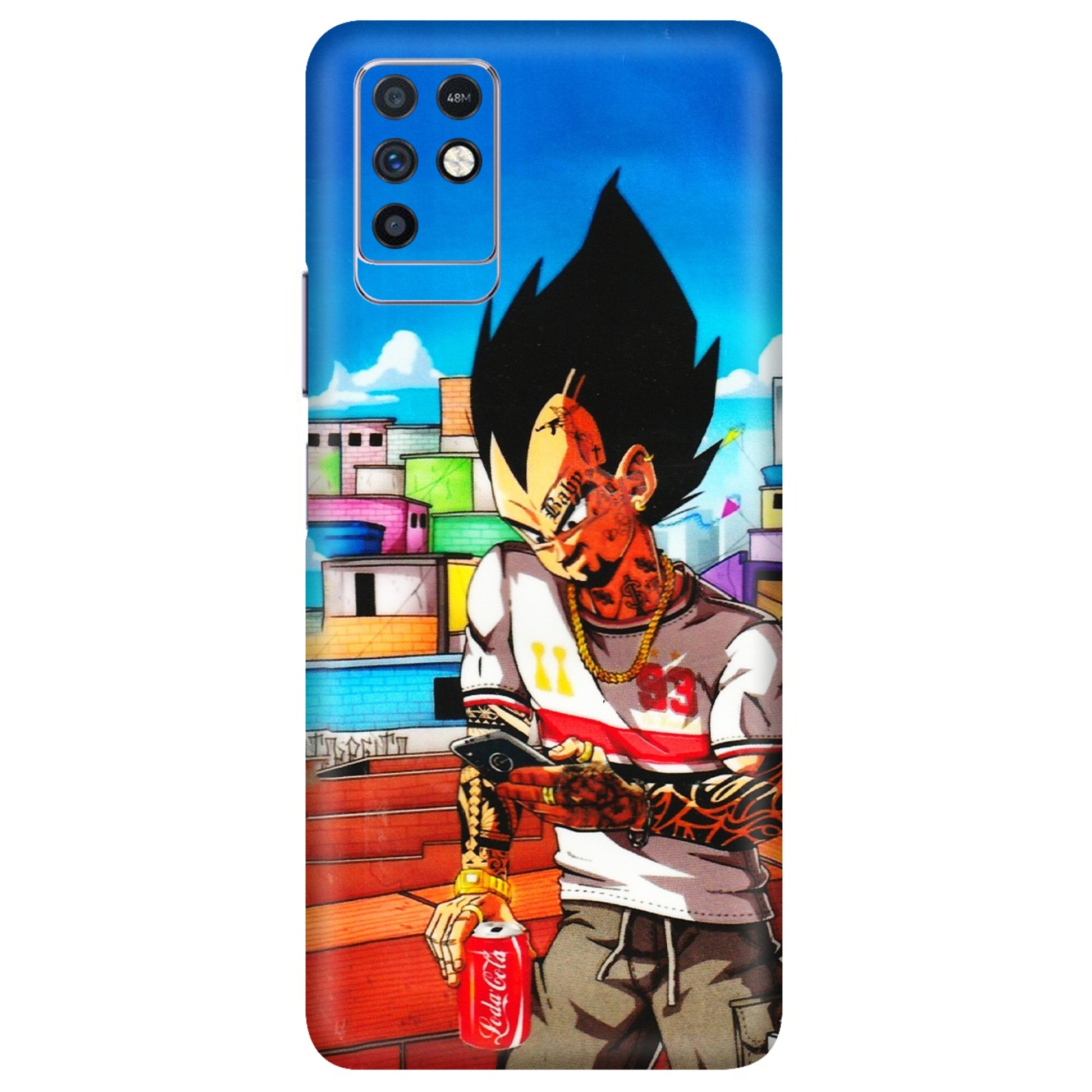 INFINIX Phone Skins (All Models) - Vegeta - 3D Embossed Finish (L-136) Infinix Note 10