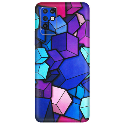 INFINIX Phone Skins (All Models) - Cube Doodle - 3D Embossed Finish (L-141) Infinix Note 10