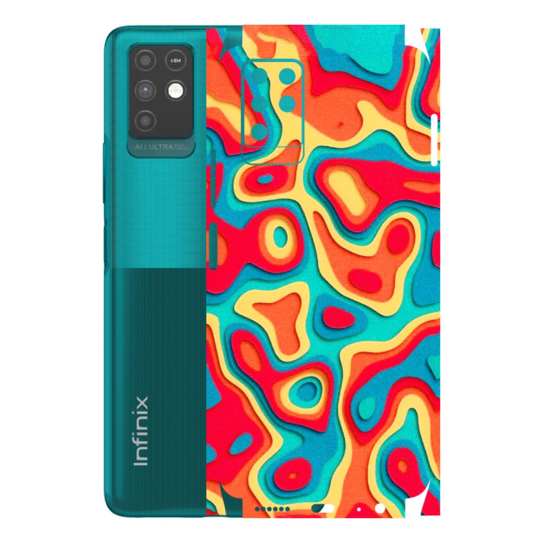 INFINIX Phone Skins (All Models) - Abstract Swirl - 3D Embossed Finish (L-150) Infinix Note 10