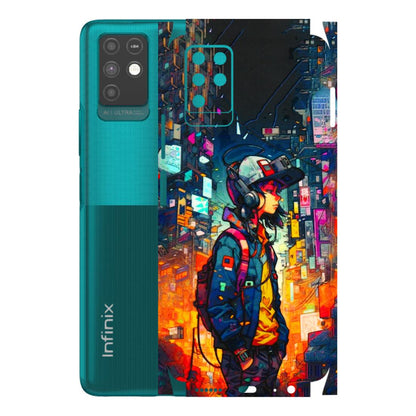 INFINIX Phone Skins (All Models) - Street Anime Guy - 3D Embossed Finish (L-158) Infinix Note 10