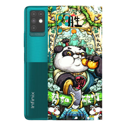 INFINIX Phone Skins (All Models) - Royal Rich Panda - 3D Embossed Finish (L-170) Infinix Note 10