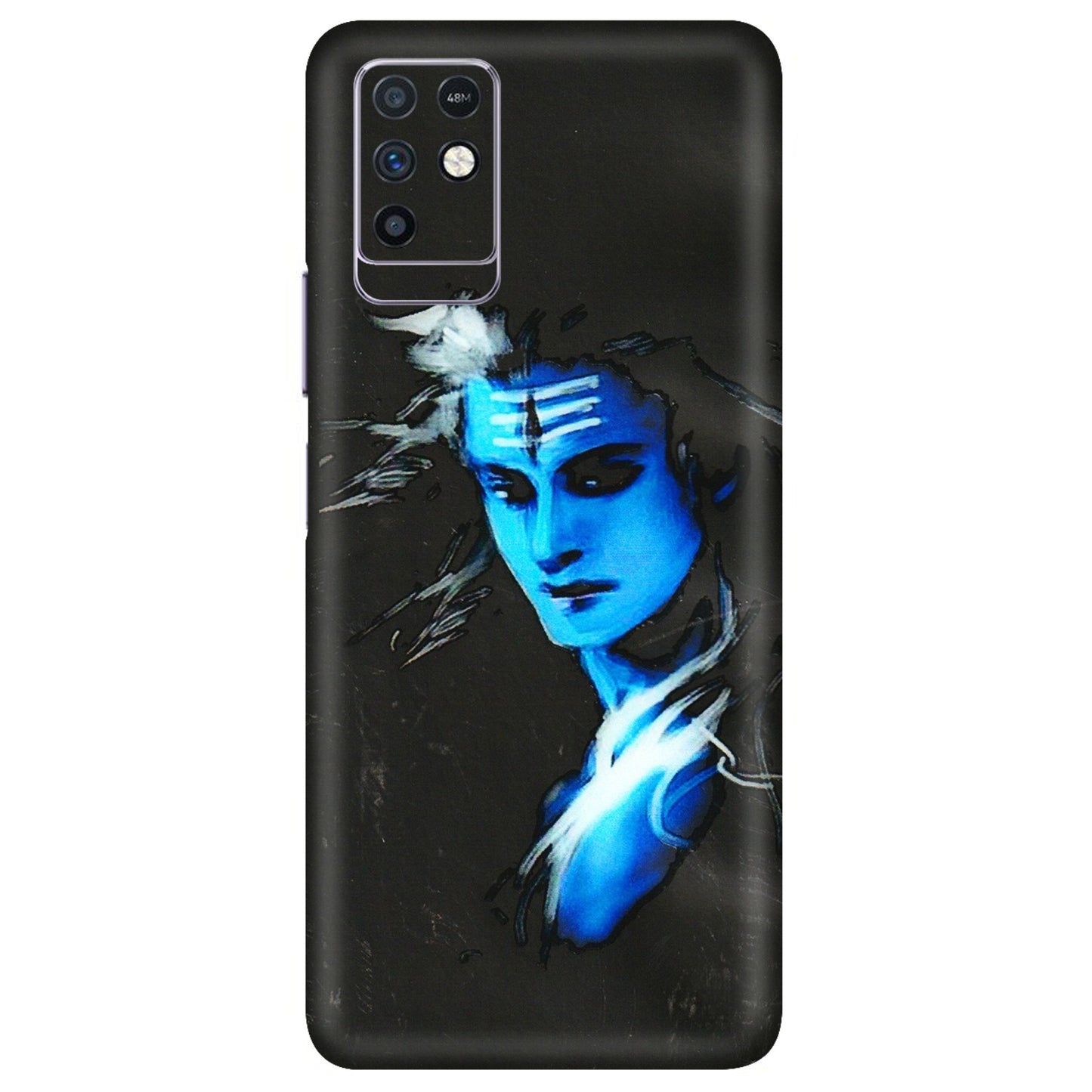 INFINIX Phone Skins (All Models) - Har Har Mahadev Blue/Black - 3D Embossed Finish (L-185) Infinix Note 10