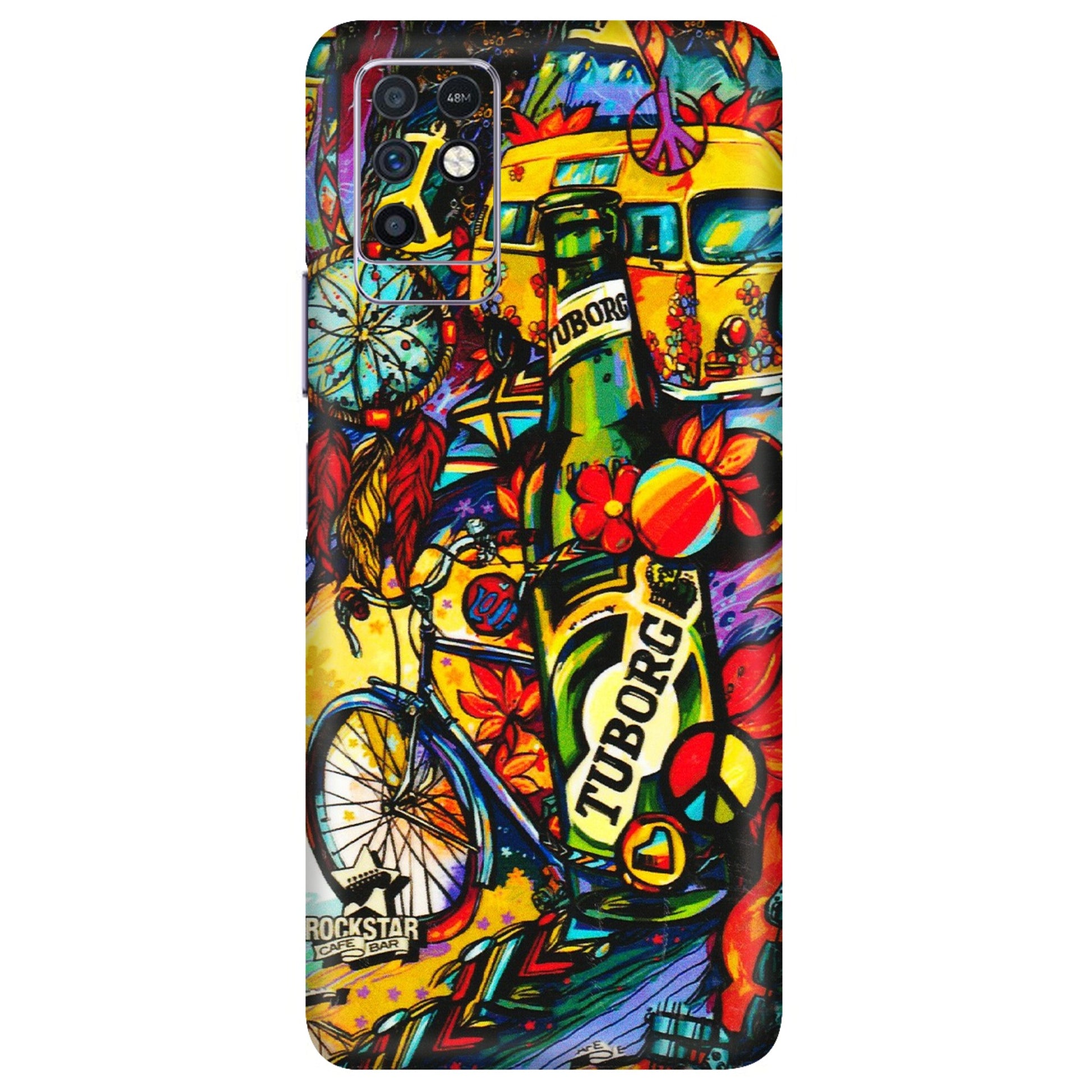 INFINIX Phone Skins (All Models) - Cool Beer Bottle - 3D Embossed Finish (L-193) Infinix Note 10