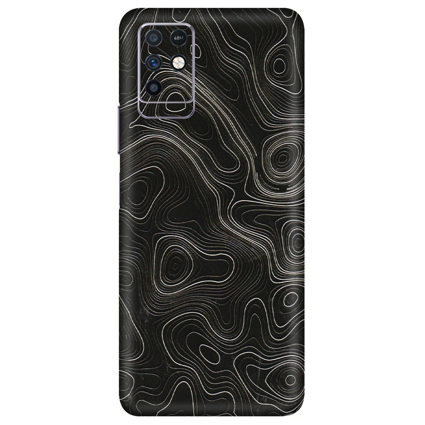 INFINIX Phone Skins (All Models) - Black Swirl - 3D Embossed Finish (L-196) Infinix Note 10