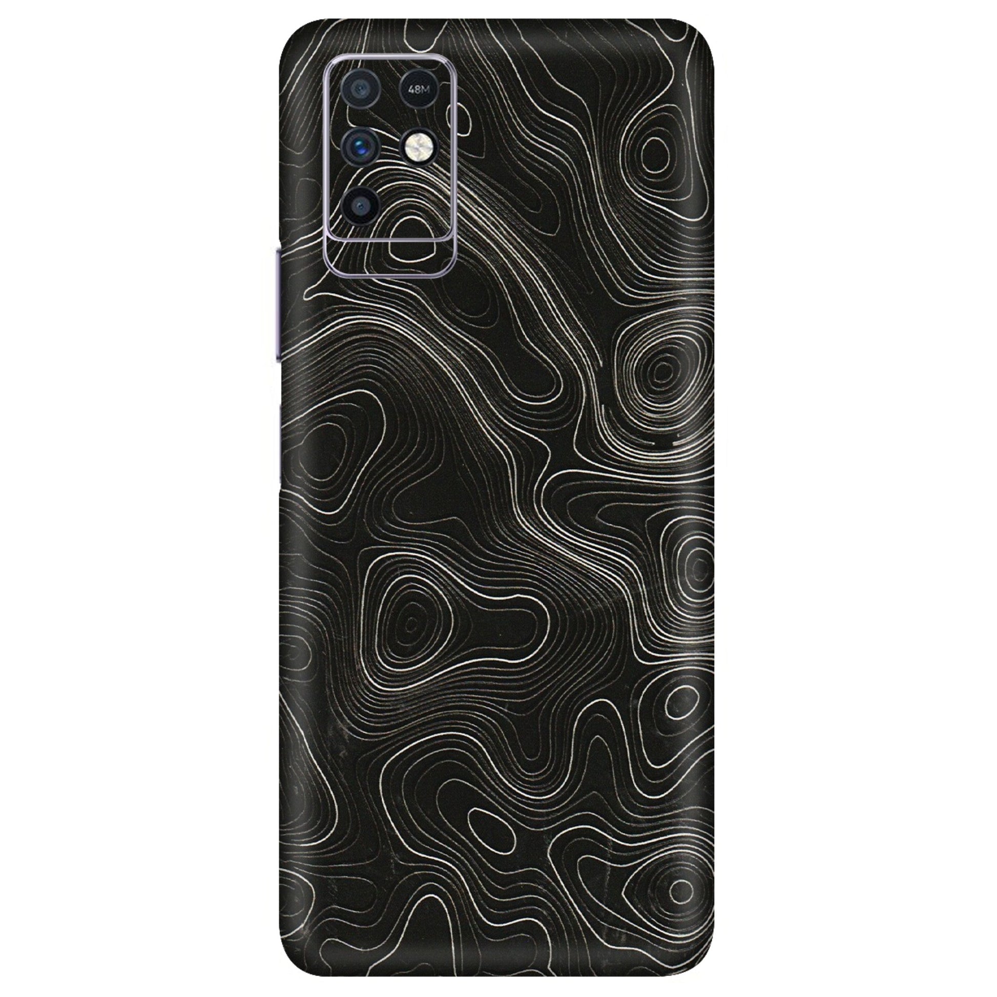 INFINIX Phone Skins (All Models) - Black Swirl - 3D Embossed Finish (L-196) Infinix Note 10
