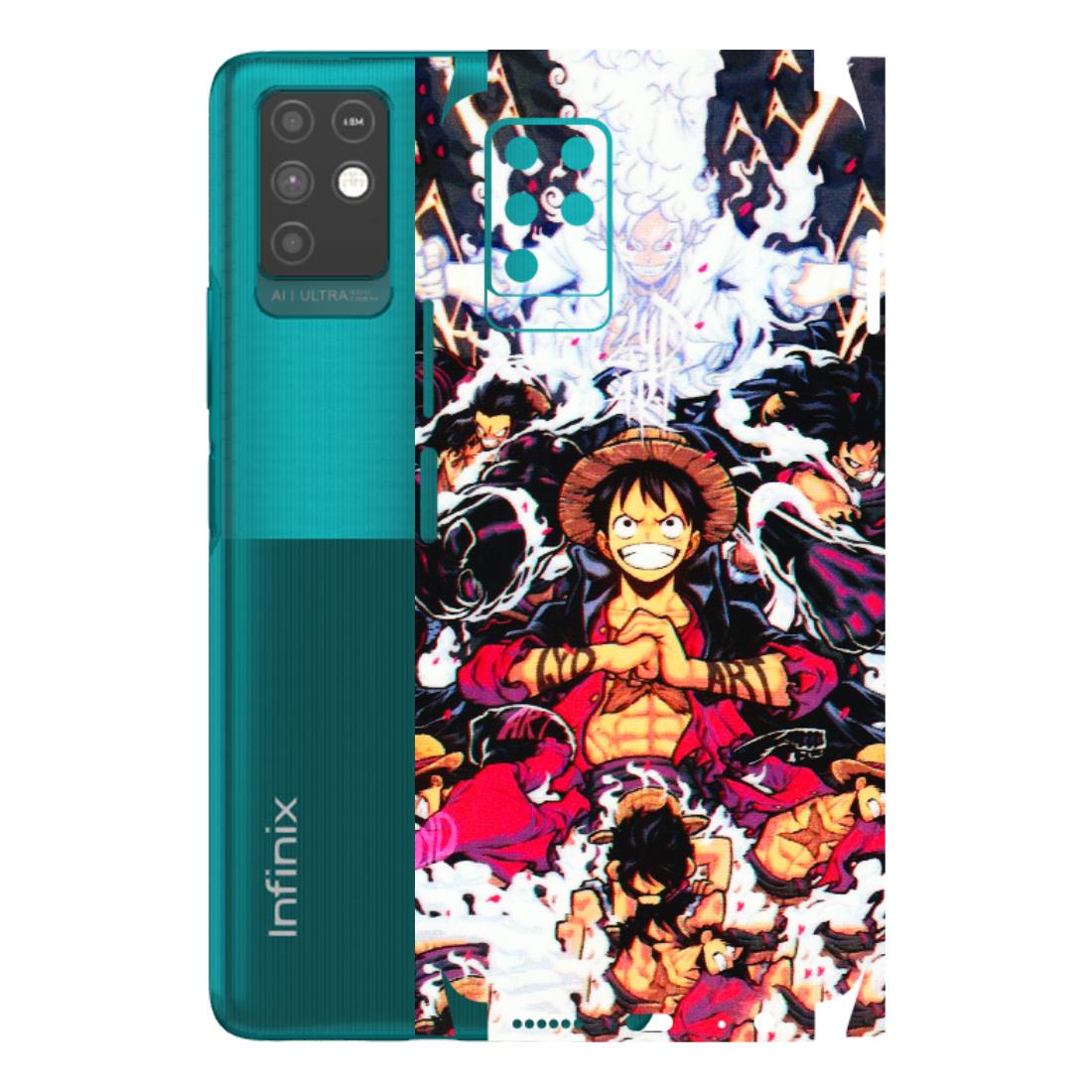 INFINIX Phone Skins (All Models) - Luffy Anime Character - 3D Embossed Finish (L-203) Infinix Note 10