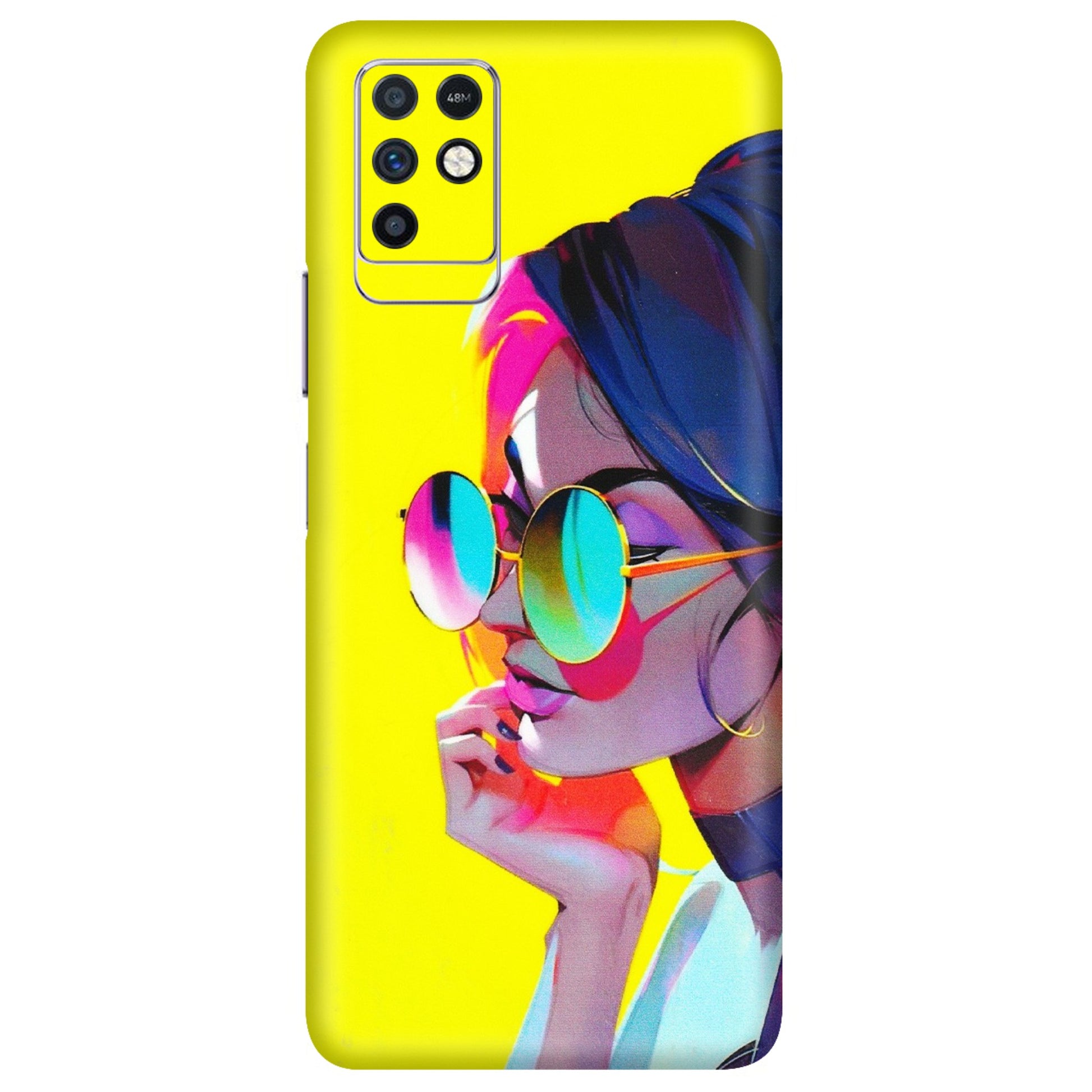 INFINIX Phone Skins (All Models) - Bold Stylish Girl - 3D Embossed Finish (L-222) Infinix Note 10