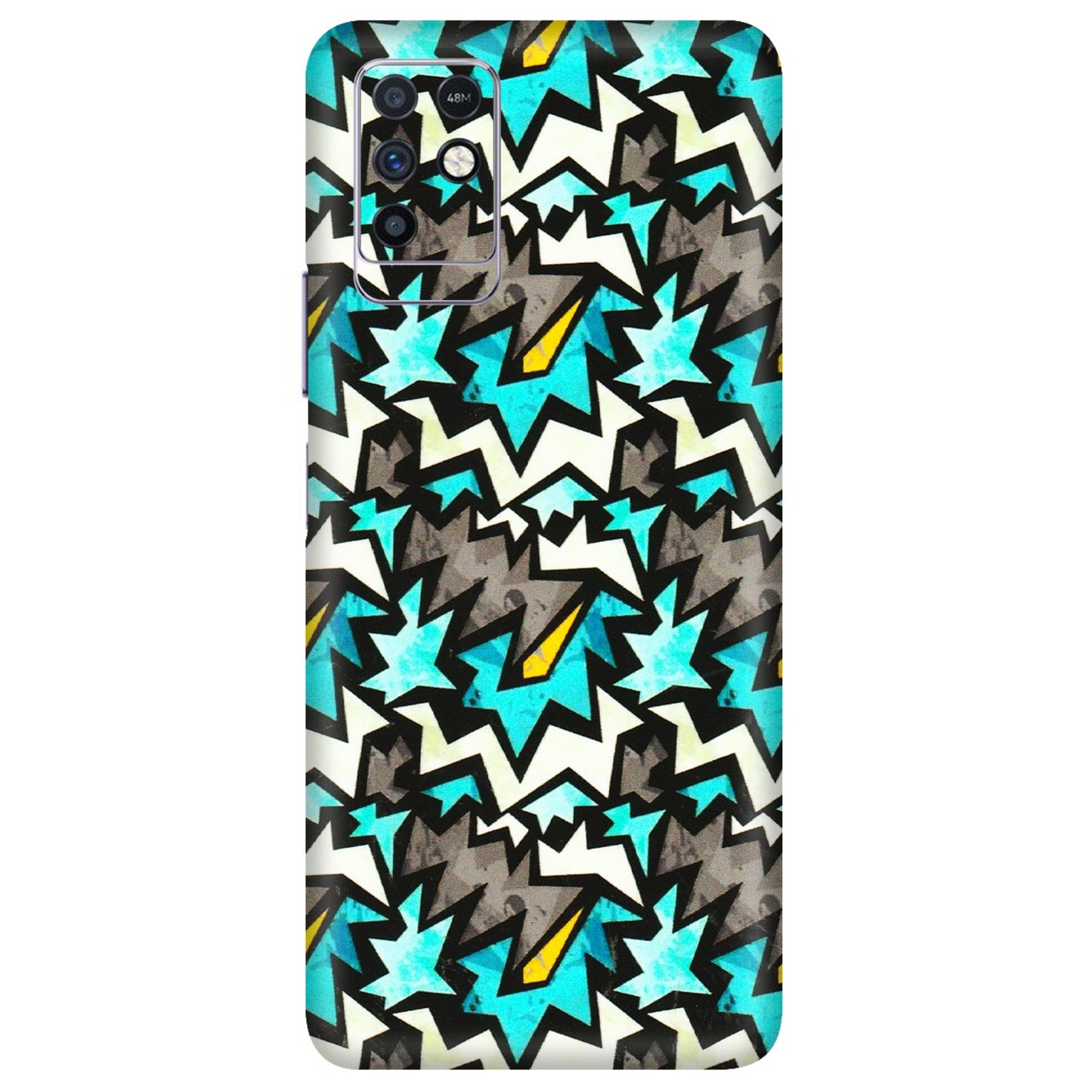 INFINIX Phone Skins (All Models) - Funky Zig Zag - 3D Embossed Finish (L-223) Infinix Note 10