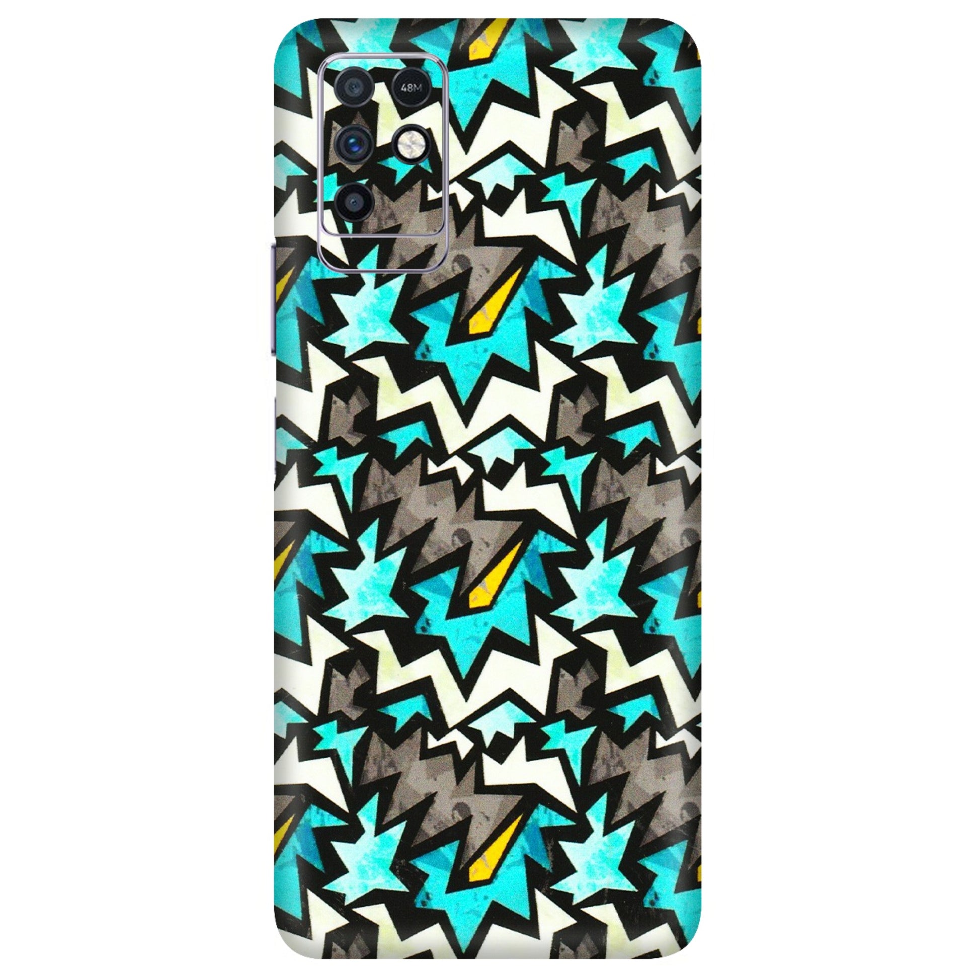 INFINIX Phone Skins (All Models) - Funky Zig Zag - 3D Embossed Finish (L-223) Infinix Note 10
