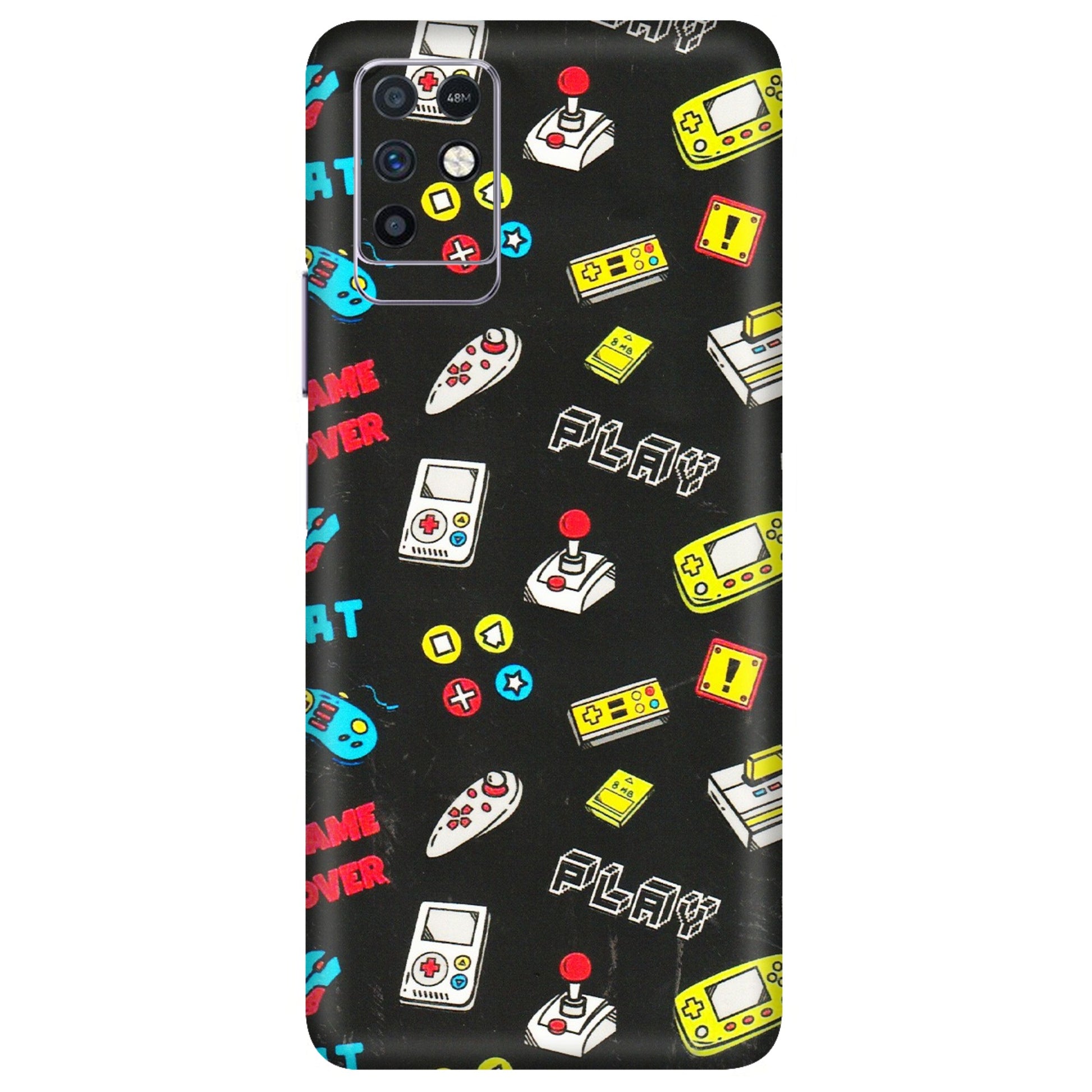 INFINIX Phone Skins (All Models) - Gaming Doodles - 3D Embossed Finish (L-224) Infinix Note 10