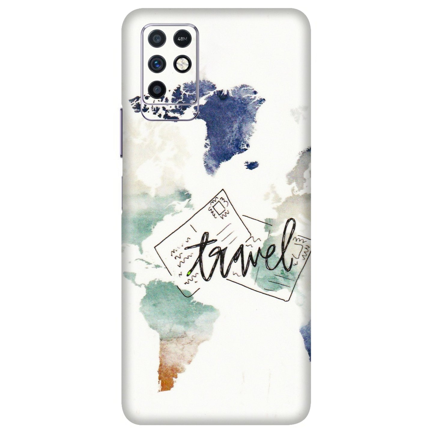 INFINIX Phone Skins (All Models) - Travel The World - 3D Embossed Finish (L-232) Infinix Note 10