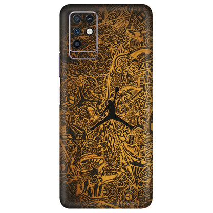 INFINIX Phone Skins (All Models) - Premium Gold Basketball Player - 3D Embossed Finish (L-236) Infinix Note 10