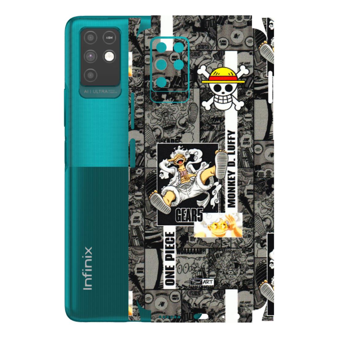 INFINIX Phone Skins (All Models) - Cuffy Anime MonkeyCamic - 3D Embossed Finish (L-242) Infinix Note 10