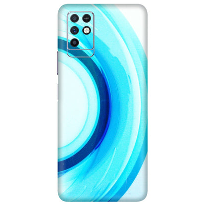 INFINIX Phone Skins (All Models) - The Blue Curve - 3D Embossed Finish (L-244) Infinix Note 10