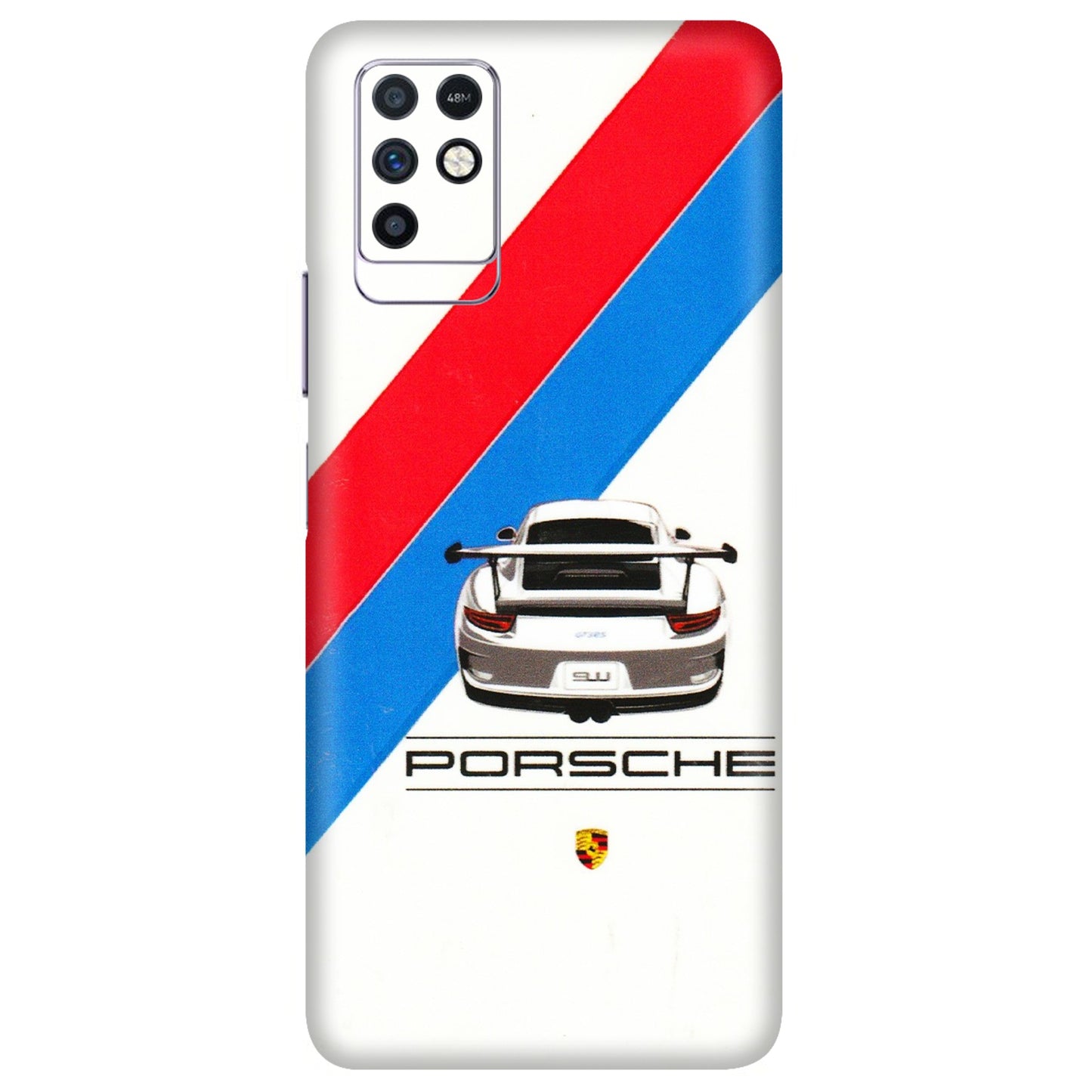 INFINIX Phone Skins (All Models) - Porche Car Sober Logo - 3D Embossed Finish (L-248) Infinix Note 10