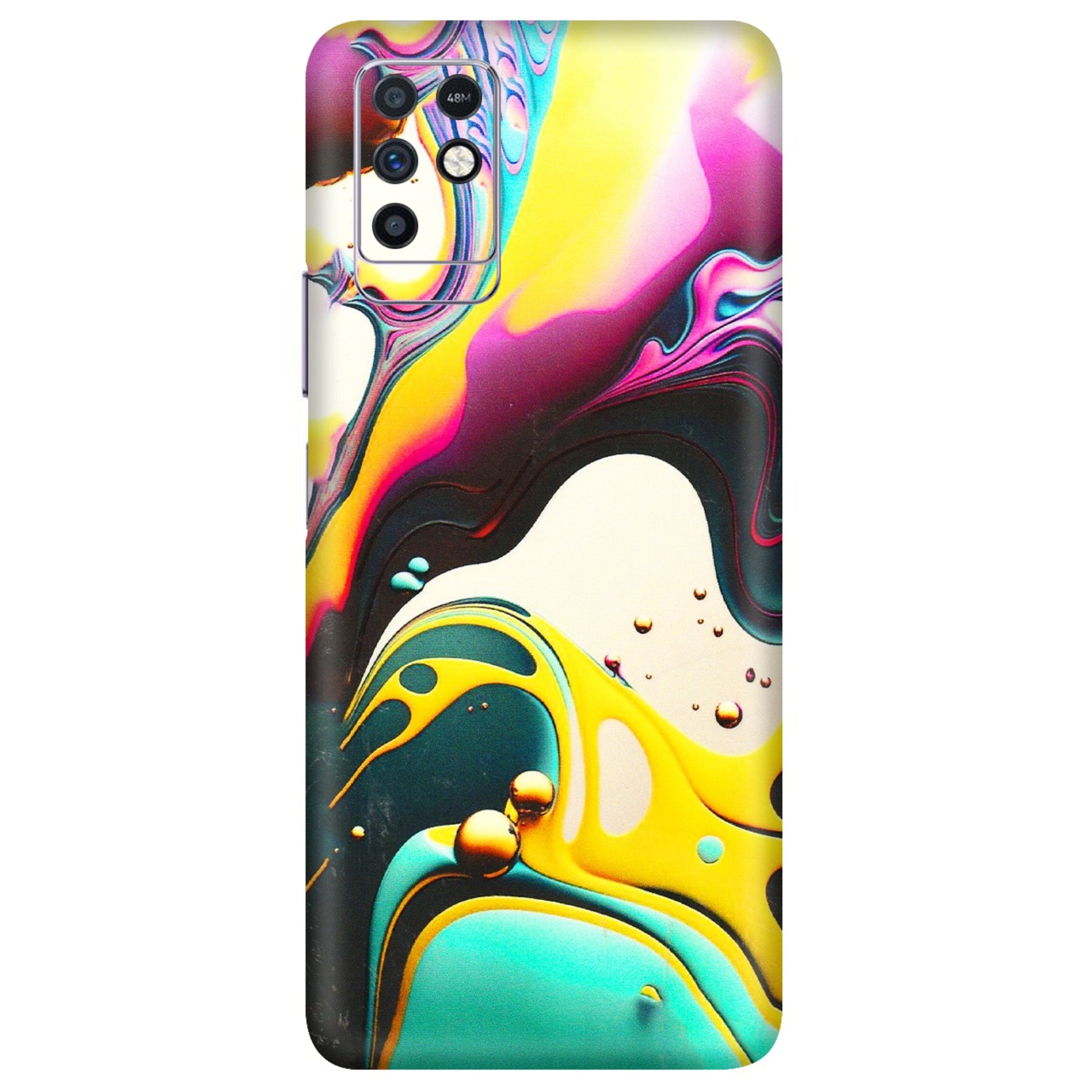 INFINIX Phone Skins (All Models) - Multicolor Abstract pattern - 3D Embossed Finish (L-254) Infinix Note 10