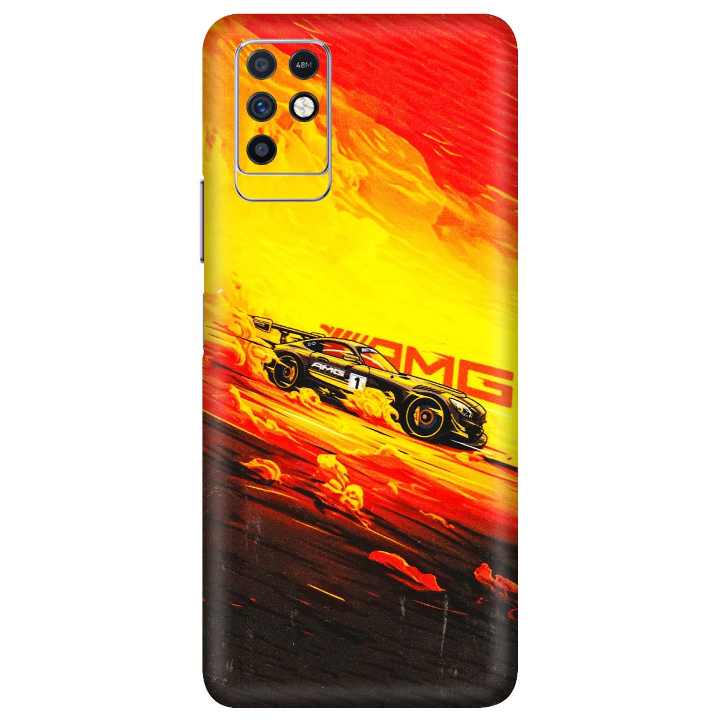 INFINIX Phone Skins (All Models) - AMG Car Speed Cover - 3D Embossed Finish (L-256) Infinix Note 10