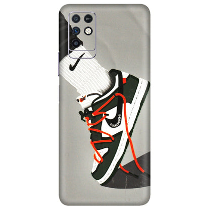 INFINIX Phone Skins (All Models) - New Grey Sneaker - 3D Embossed Finish (L-261) Infinix Note 10