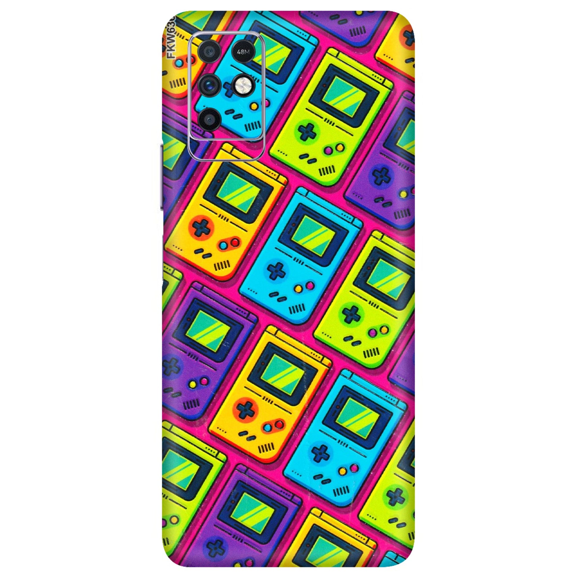 INFINIX Phone Skins (All Models) - Gameboy Colourful - 3D Embossed Finish (L-266) Infinix Note 10